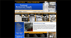 Desktop Screenshot of nationalrestaurantsupplyca.com