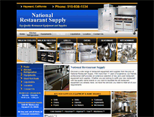 Tablet Screenshot of nationalrestaurantsupplyca.com